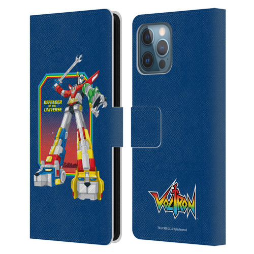 Voltron Graphics Defender Of Universe Plain Leather Book Wallet Case Cover For Apple iPhone 12 Pro Max