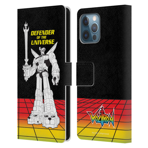 Voltron Graphics Defender Universe Retro Leather Book Wallet Case Cover For Apple iPhone 12 Pro Max