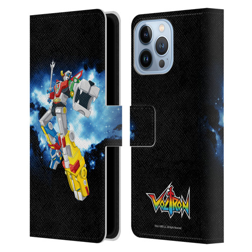 Voltron Graphics Galaxy Nebula Robot Leather Book Wallet Case Cover For Apple iPhone 13 Pro Max