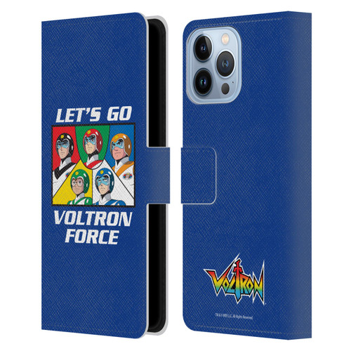 Voltron Graphics Go Voltron Force Leather Book Wallet Case Cover For Apple iPhone 13 Pro Max