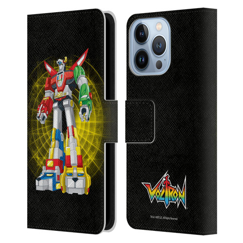 Voltron Graphics Robot Sphere Leather Book Wallet Case Cover For Apple iPhone 13 Pro