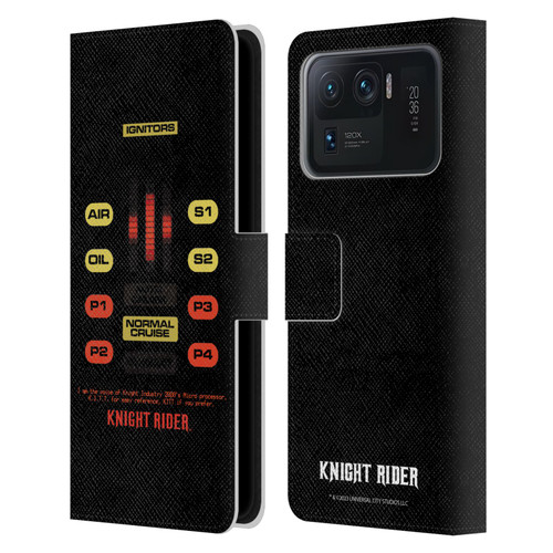 Knight Rider Core Graphics Kitt Control Panel Leather Book Wallet Case Cover For Xiaomi Mi 11 Ultra