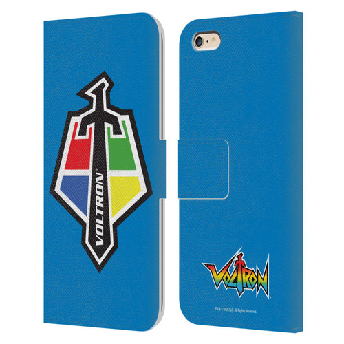 Voltron Graphics Badge Logo Leather Book Wallet Case Cover For Apple iPhone 6 Plus / iPhone 6s Plus