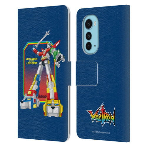 Voltron Graphics Defender Of Universe Plain Leather Book Wallet Case Cover For Motorola Edge (2022)