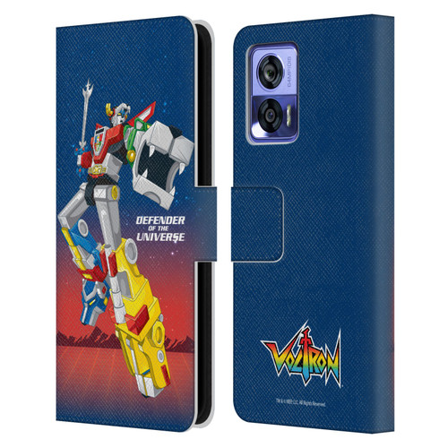 Voltron Graphics Defender Of Universe Gradient Leather Book Wallet Case Cover For Motorola Edge 30 Neo 5G