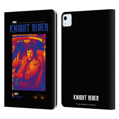 Knight Rider Graphics Michael Knight Driving Leather Book Wallet Case Cover For Apple iPad Air 2020 / 2022