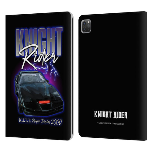 Knight Rider Graphics Kitt 2000 Leather Book Wallet Case Cover For Apple iPad Pro 11 2020 / 2021 / 2022