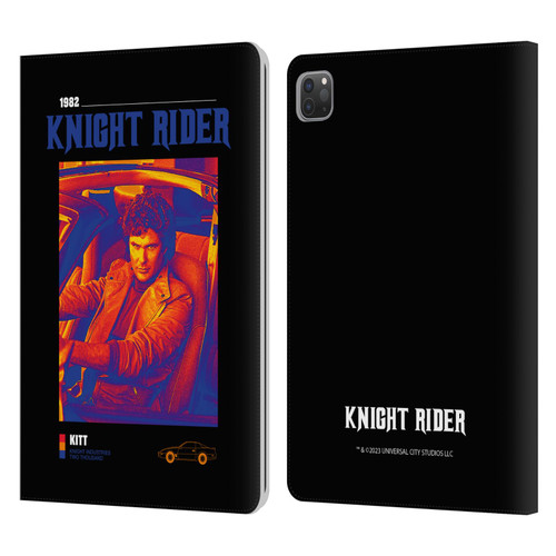 Knight Rider Graphics Michael Knight Driving Leather Book Wallet Case Cover For Apple iPad Pro 11 2020 / 2021 / 2022