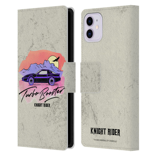 Knight Rider Graphics Turbo Booster Leather Book Wallet Case Cover For Apple iPhone 11