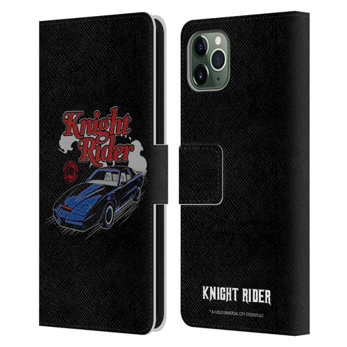 Knight Rider Graphics Kitt Retro Leather Book Wallet Case Cover For Apple iPhone 11 Pro Max