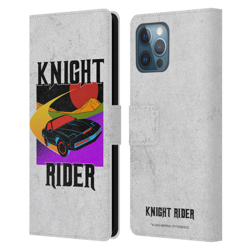 Knight Rider Graphics Kitt Speed Leather Book Wallet Case Cover For Apple iPhone 12 Pro Max