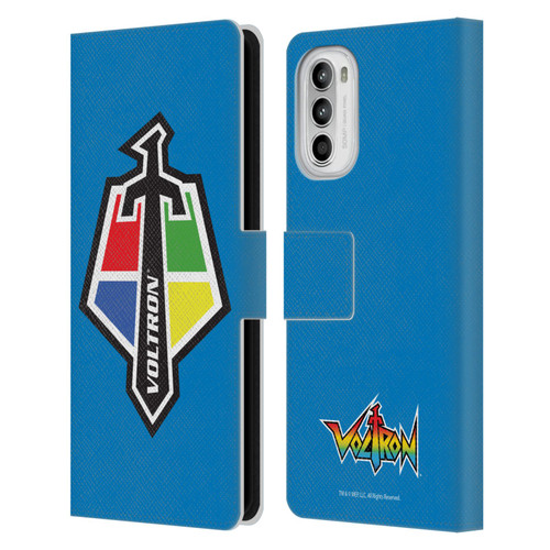 Voltron Graphics Badge Logo Leather Book Wallet Case Cover For Motorola Moto G52