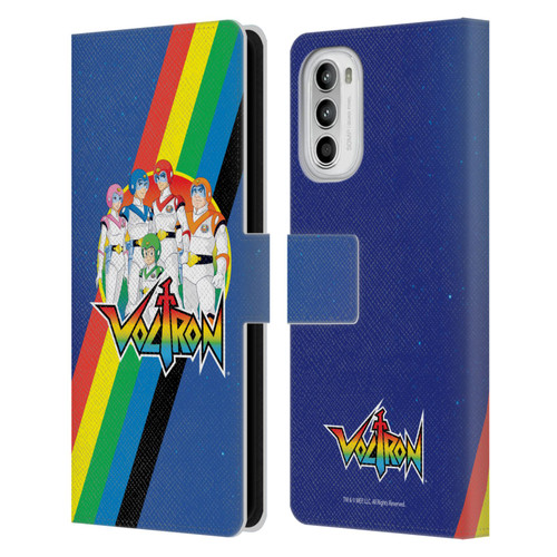Voltron Graphics Group Leather Book Wallet Case Cover For Motorola Moto G52