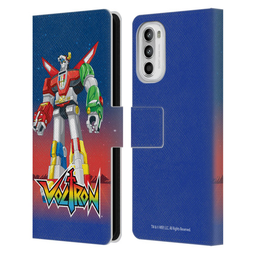 Voltron Graphics Robot Leather Book Wallet Case Cover For Motorola Moto G52