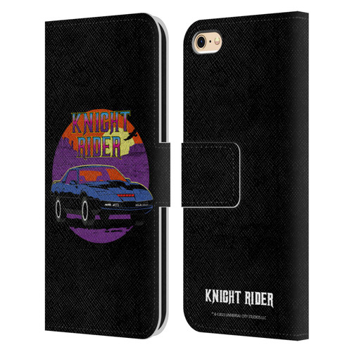 Knight Rider Graphics Kitt Vintage Leather Book Wallet Case Cover For Apple iPhone 6 / iPhone 6s