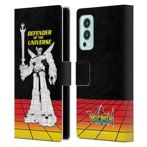 Voltron Graphics Defender Universe Retro Leather Book Wallet Case Cover For OnePlus Nord 2 5G