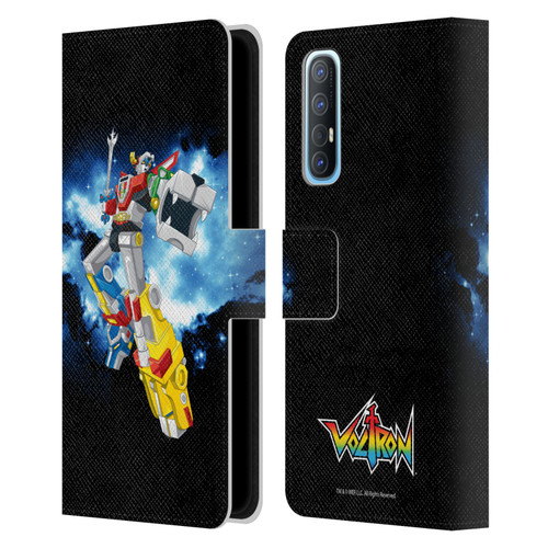 Voltron Graphics Galaxy Nebula Robot Leather Book Wallet Case Cover For OPPO Find X2 Neo 5G