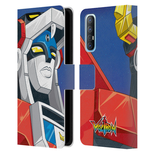 Voltron Graphics Head Leather Book Wallet Case Cover For OPPO Find X2 Neo 5G