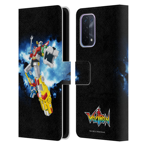 Voltron Graphics Galaxy Nebula Robot Leather Book Wallet Case Cover For OPPO A54 5G