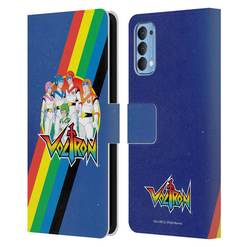 Voltron Graphics Group Leather Book Wallet Case Cover For OPPO Reno 4 5G