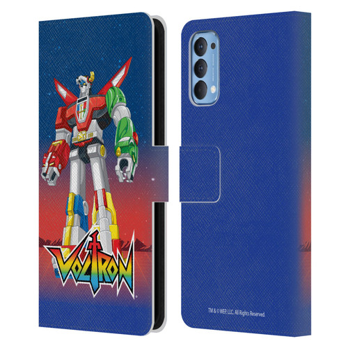 Voltron Graphics Robot Leather Book Wallet Case Cover For OPPO Reno 4 5G