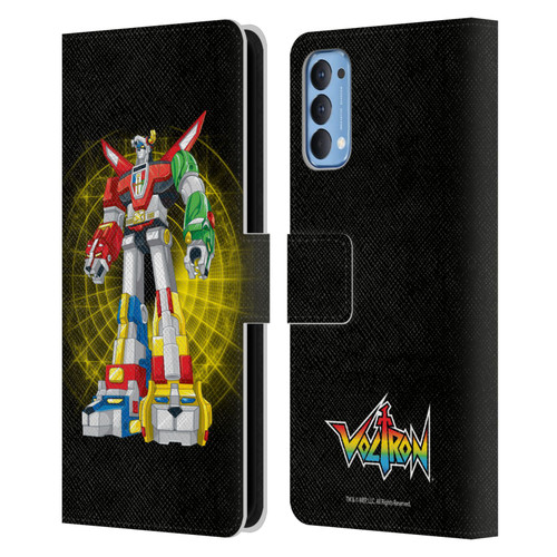 Voltron Graphics Robot Sphere Leather Book Wallet Case Cover For OPPO Reno 4 5G