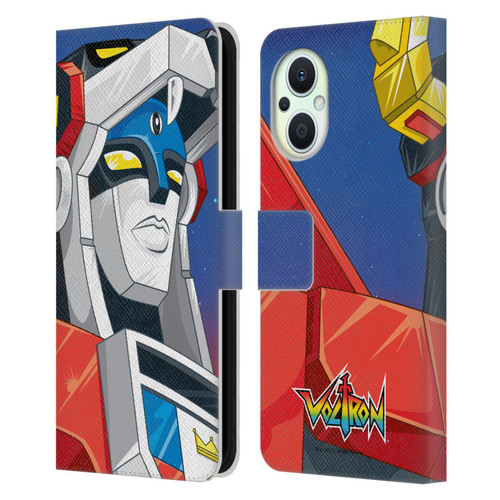 Voltron Graphics Head Leather Book Wallet Case Cover For OPPO Reno8 Lite