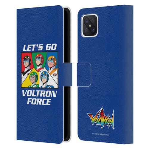 Voltron Graphics Go Voltron Force Leather Book Wallet Case Cover For OPPO Reno4 Z 5G