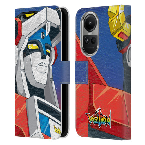 Voltron Graphics Head Leather Book Wallet Case Cover For OPPO Reno10 5G / Reno10 Pro 5G
