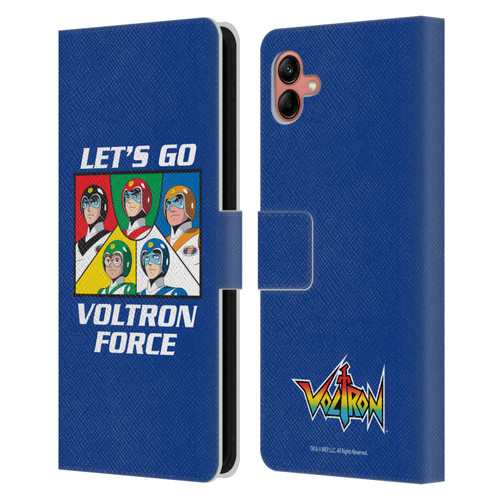 Voltron Graphics Go Voltron Force Leather Book Wallet Case Cover For Samsung Galaxy A04 (2022)