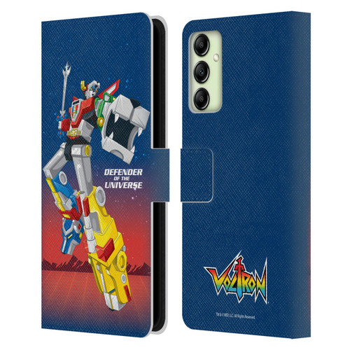 Voltron Graphics Defender Of Universe Gradient Leather Book Wallet Case Cover For Samsung Galaxy A14 5G