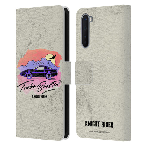 Knight Rider Graphics Turbo Booster Leather Book Wallet Case Cover For OnePlus Nord 5G