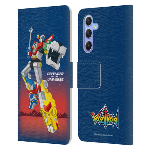 Voltron Graphics Defender Of Universe Gradient Leather Book Wallet Case Cover For Samsung Galaxy A34 5G