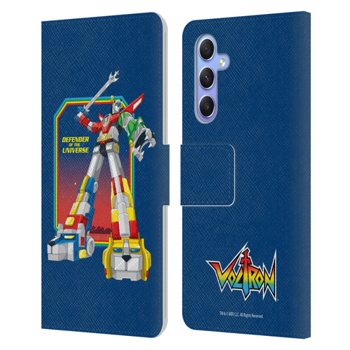 Voltron Graphics Defender Of Universe Plain Leather Book Wallet Case Cover For Samsung Galaxy A34 5G