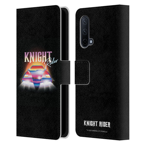 Knight Rider Graphics Kitt 80's Neon Leather Book Wallet Case Cover For OnePlus Nord CE 5G