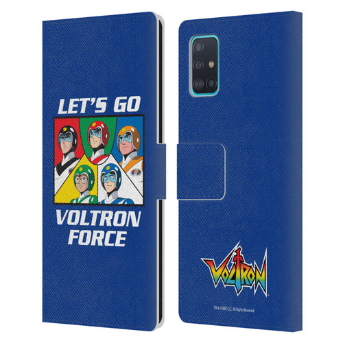 Voltron Graphics Go Voltron Force Leather Book Wallet Case Cover For Samsung Galaxy A51 (2019)