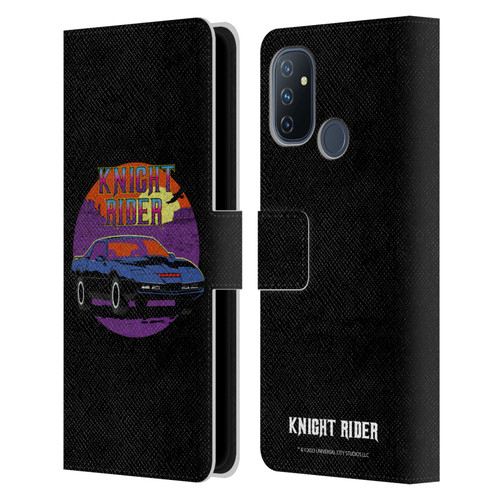 Knight Rider Graphics Kitt Vintage Leather Book Wallet Case Cover For OnePlus Nord N100