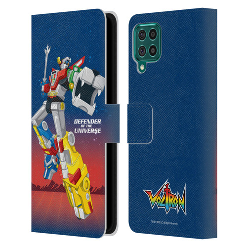 Voltron Graphics Defender Of Universe Gradient Leather Book Wallet Case Cover For Samsung Galaxy F62 (2021)