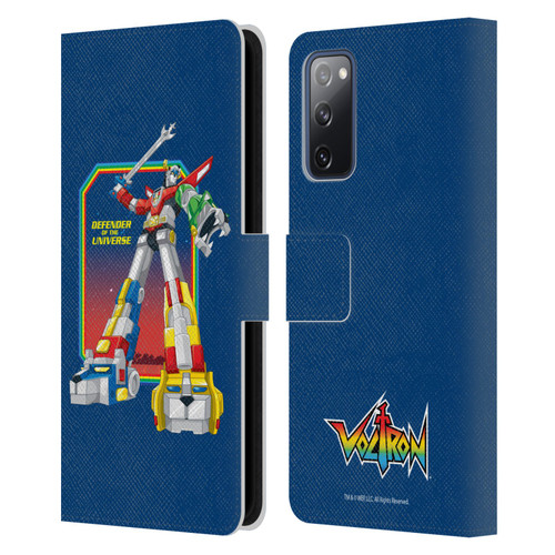 Voltron Graphics Defender Of Universe Plain Leather Book Wallet Case Cover For Samsung Galaxy S20 FE / 5G