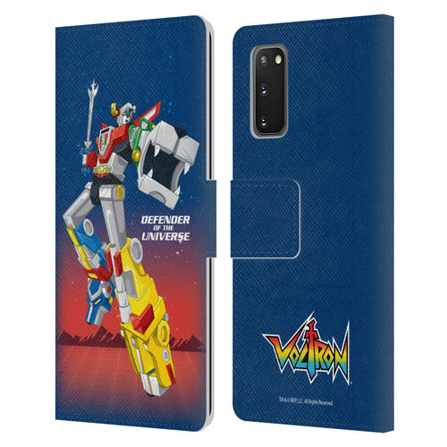 Voltron Graphics Defender Of Universe Gradient Leather Book Wallet Case Cover For Samsung Galaxy S20 / S20 5G