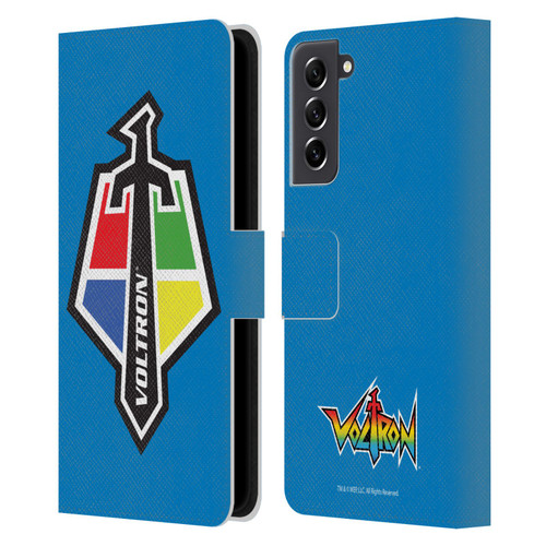 Voltron Graphics Badge Logo Leather Book Wallet Case Cover For Samsung Galaxy S21 FE 5G