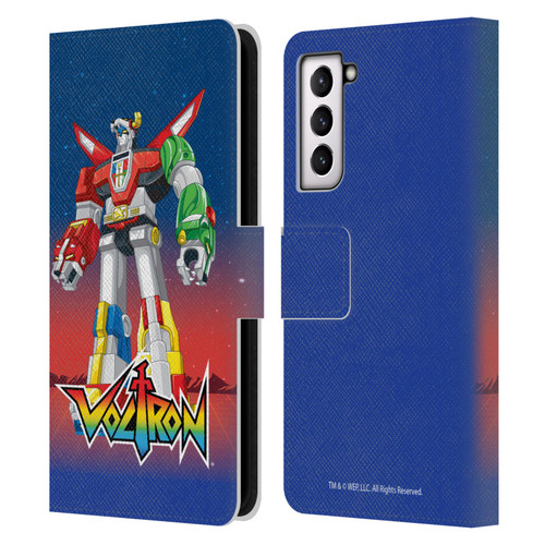 Voltron Graphics Robot Leather Book Wallet Case Cover For Samsung Galaxy S21 5G