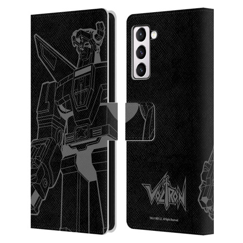 Voltron Graphics Oversized Black Robot Leather Book Wallet Case Cover For Samsung Galaxy S21+ 5G