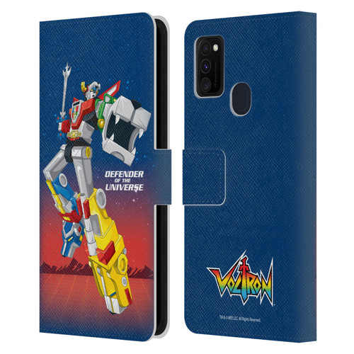 Voltron Graphics Defender Of Universe Gradient Leather Book Wallet Case Cover For Samsung Galaxy M30s (2019)/M21 (2020)