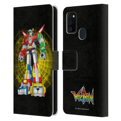 Voltron Graphics Robot Sphere Leather Book Wallet Case Cover For Samsung Galaxy M30s (2019)/M21 (2020)