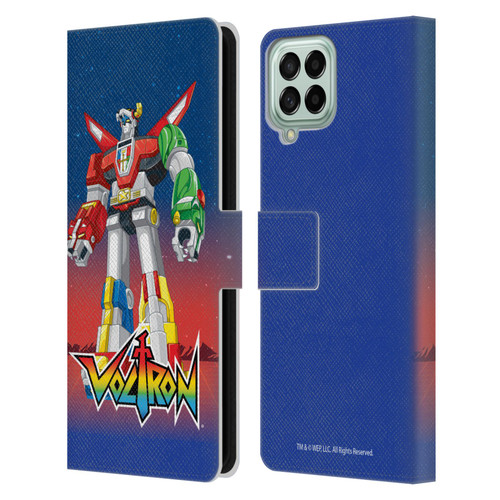 Voltron Graphics Robot Leather Book Wallet Case Cover For Samsung Galaxy M53 (2022)