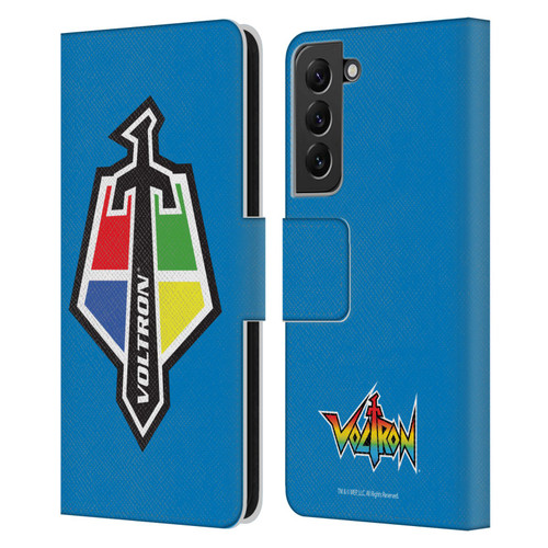 Voltron Graphics Badge Logo Leather Book Wallet Case Cover For Samsung Galaxy S22+ 5G