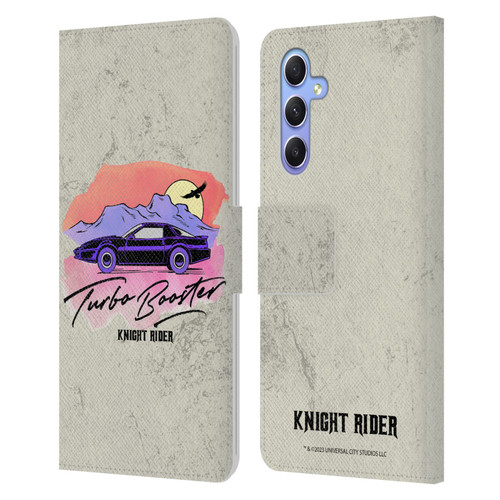Knight Rider Graphics Turbo Booster Leather Book Wallet Case Cover For Samsung Galaxy A34 5G