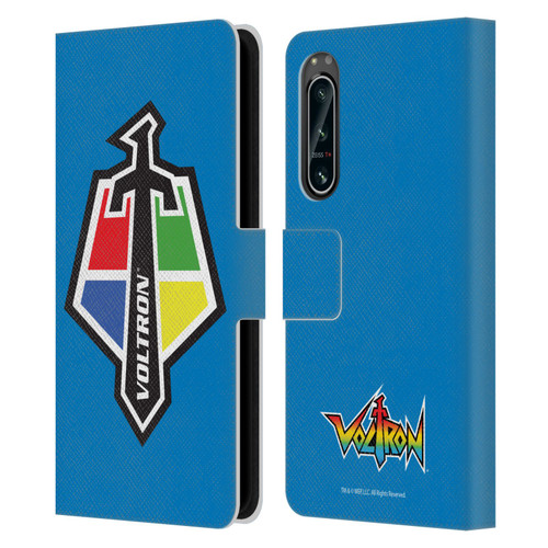 Voltron Graphics Badge Logo Leather Book Wallet Case Cover For Sony Xperia 5 IV