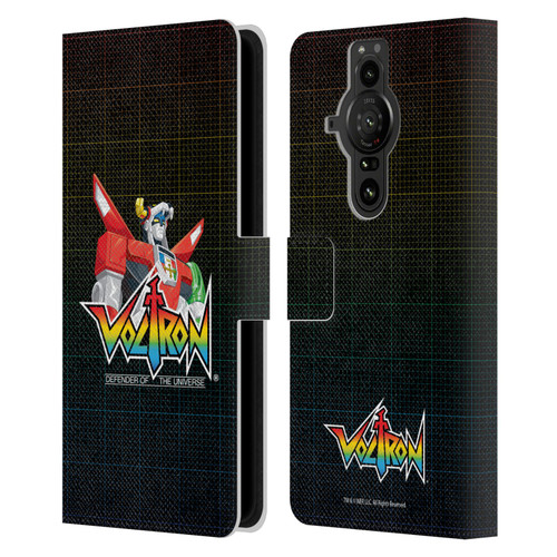 Voltron Graphics Defender Of The Universe Leather Book Wallet Case Cover For Sony Xperia Pro-I